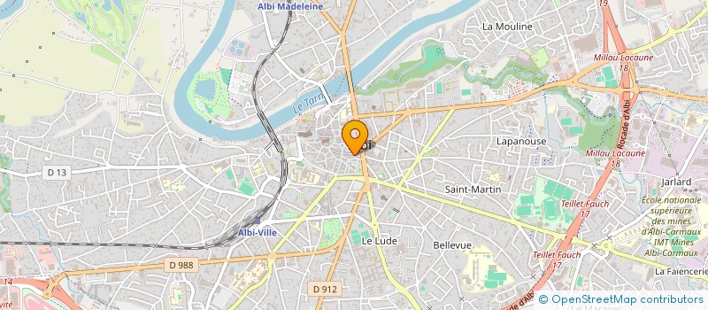 localisation de l'entreprise TILOU à ALBI