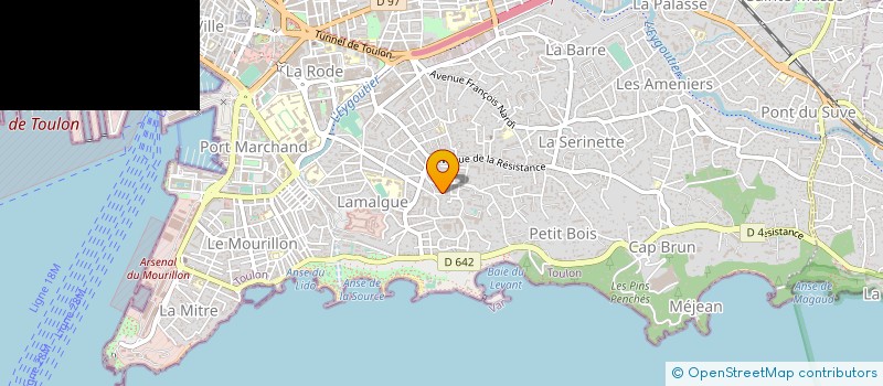 localisation de l'entreprise TILT à TOULON