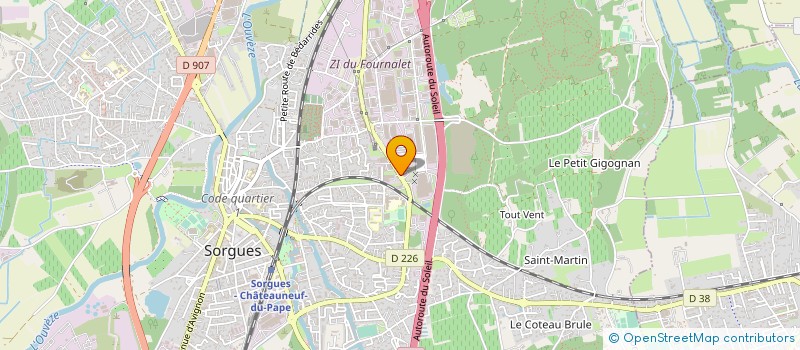 localisation de l'entreprise TILT AUTO à SORGUES