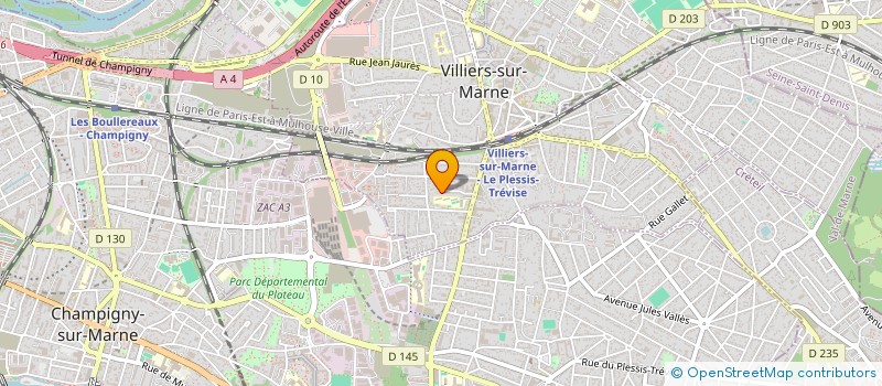 localisation de l'entreprise TILT DAVID SPECTACLES à VILLIERS-SUR-MARNE