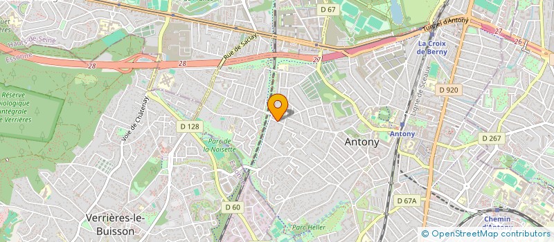 localisation de l'entreprise TILT INVEST à ANTONY