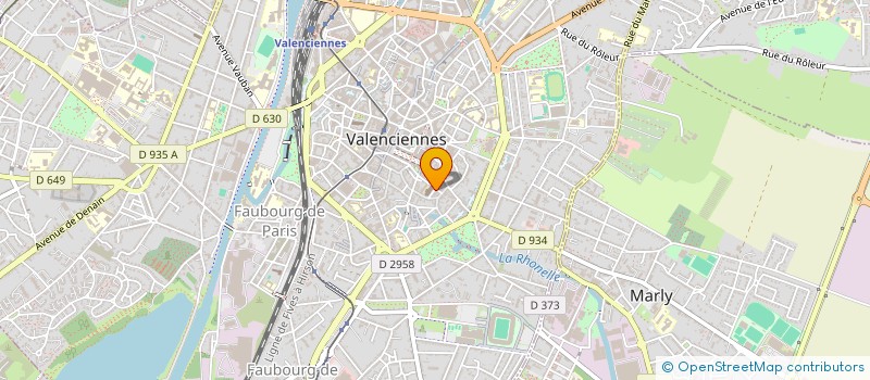localisation de l'entreprise TILT RESEAU AUDIOVISUEL à VALENCIENNES