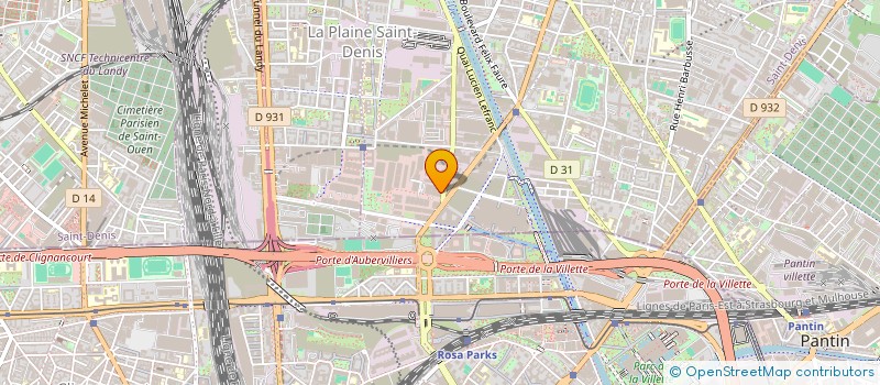 localisation de l'entreprise TILTIMPORT à AUBERVILLIERS