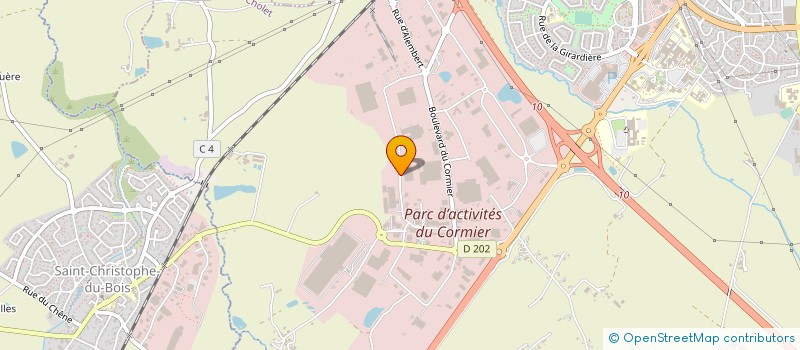 localisation de l'entreprise TIM COMPOSITES à CHOLET
