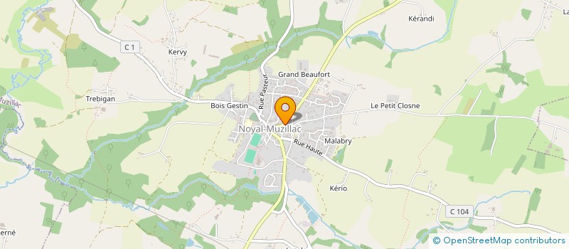 localisation de l'entreprise TIM MENUISERIE  NOYAL-MUZILLAC