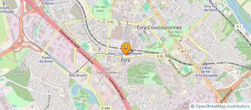 localisation de l'entreprise TIM TEX à EVRY-COURCOURONNES