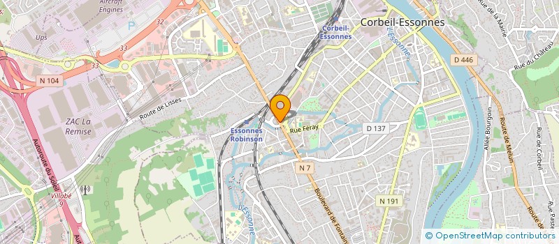 localisation de l'entreprise TIM TRANSPORTS à CORBEIL-ESSONNES
