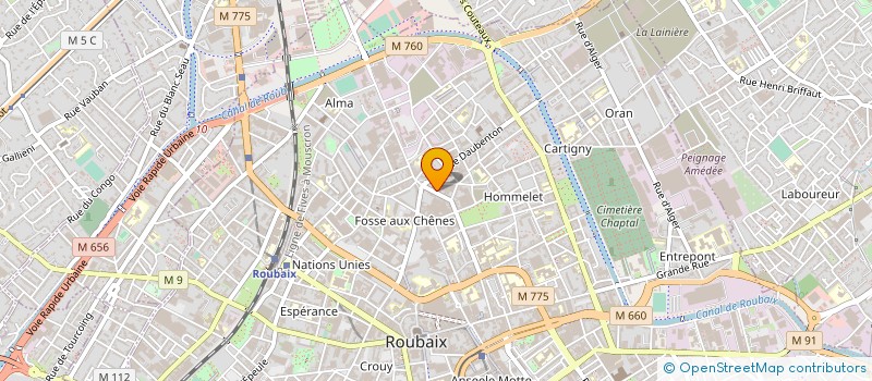 localisation de l'entreprise TIMA CONFORAUTO à ROUBAIX