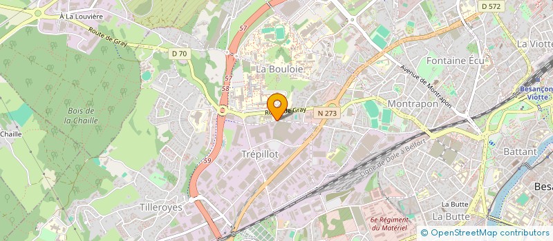 localisation de l'entreprise TIMACH à BESANCON
