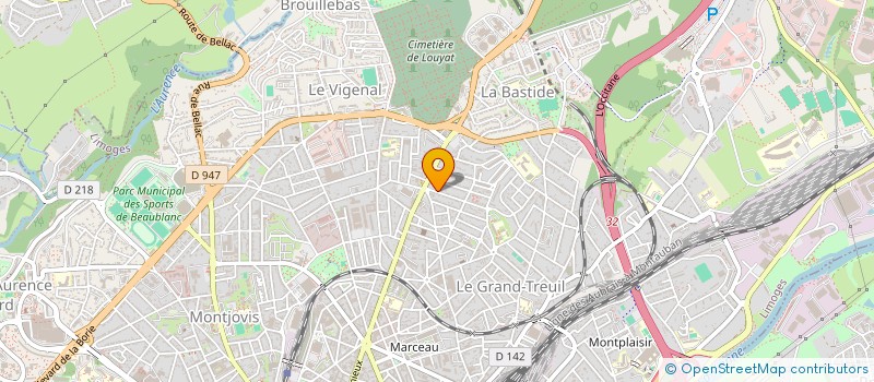 localisation de l'entreprise TIMAFRE SARL à LIMOGES