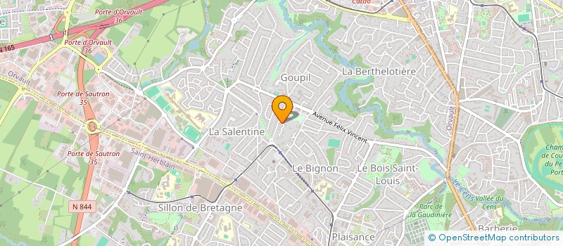 localisation de l'entreprise TIMAR à ORVAULT