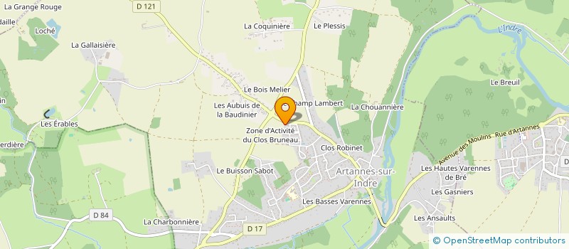 localisation de l'entreprise TIMCEL  ARTANNES-SUR-INDRE