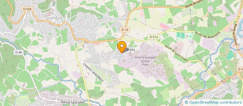 localisation de l'entreprise TIME à GRIMAUD