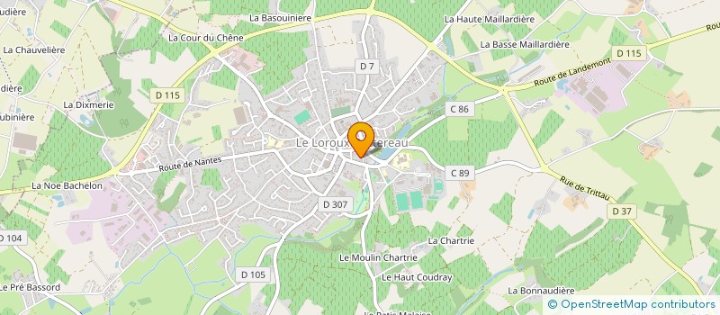 localisation de l'entreprise TIME AGAIN  LE LOROUX-BOTTEREAU