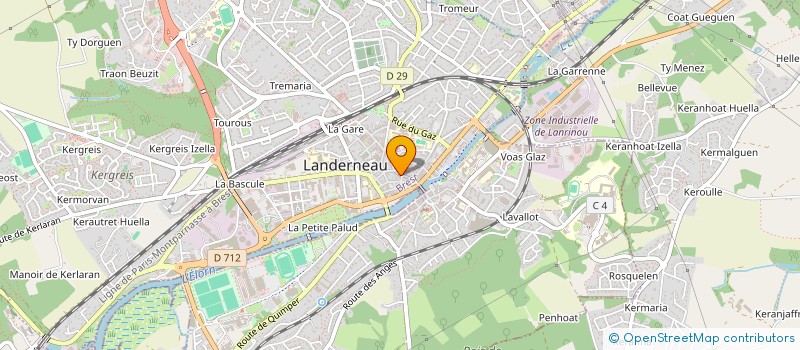 localisation de l'entreprise TIME CALL à LANDERNEAU