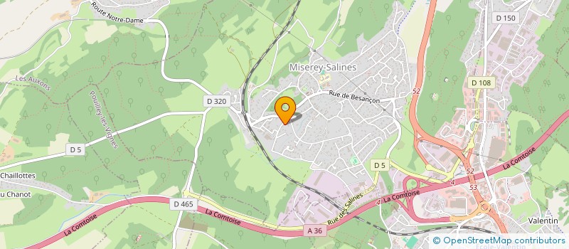 localisation de l'entreprise TIME FLIES  MISEREY-SALINES