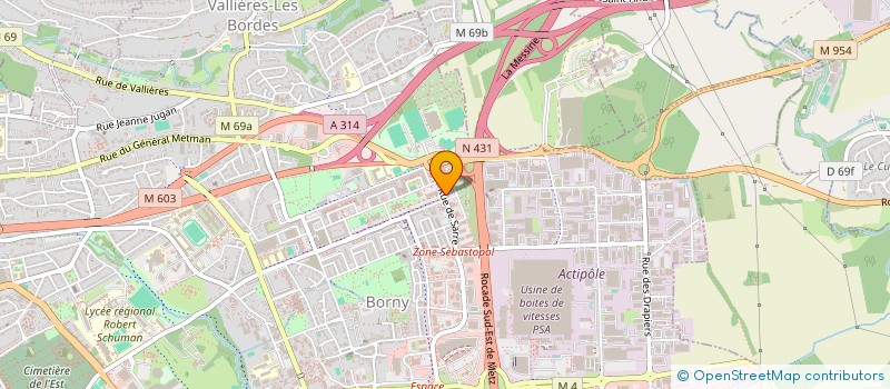 localisation de l'entreprise TIME FRET FORMATION  METZ