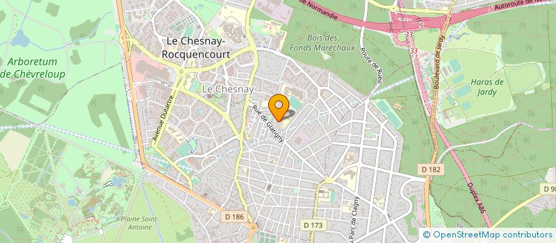 localisation de l'entreprise TIME PERFORMANCE  LE CHESNAY-ROCQUENCOURT