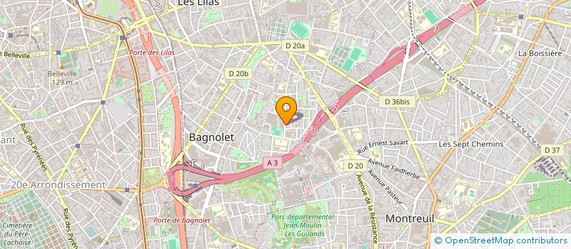 localisation de l'entreprise TIME TREASURE à BAGNOLET