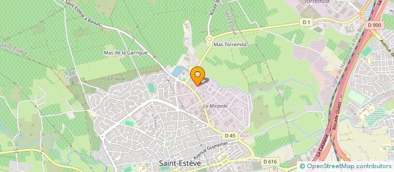 localisation de l'entreprise TIMECODE  SAINT-ESTEVE