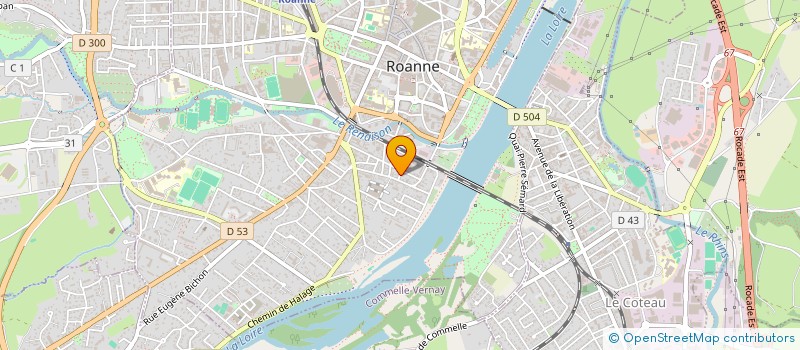 localisation de l'entreprise TIMEFORGE INNOVATION à ROANNE