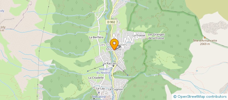 localisation de l'entreprise TIMEL  LES CONTAMINES-MONTJOIE