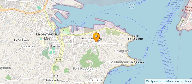 localisation de l'entreprise TIMELEC à LA SEYNE-SUR-MER
