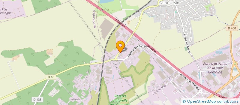 localisation de l'entreprise TIMELEV 18  LA CHAPELLE-SAINT-URSIN