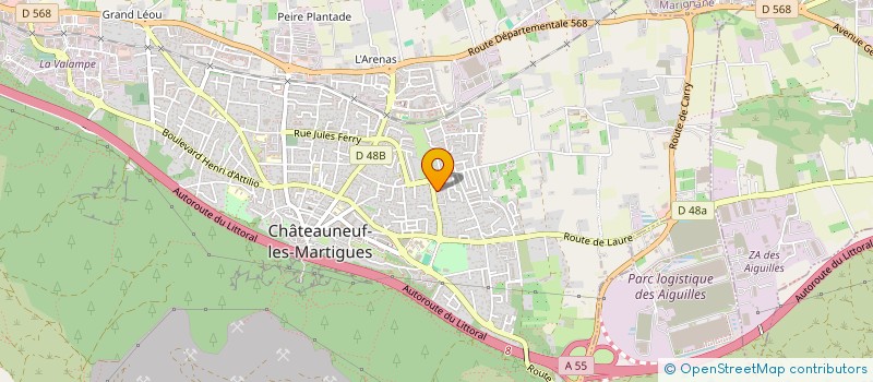 localisation de l'entreprise TIMELIE  CHATEAUNEUF-LES-MARTIGUES