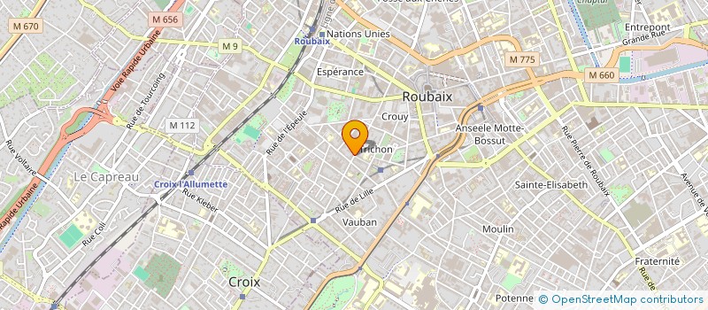 localisation de l'entreprise TIMELYUP à ROUBAIX