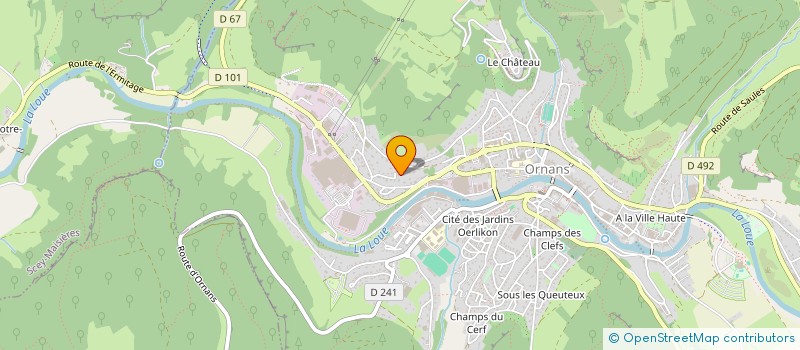 localisation de l'entreprise TIMENA  ORNANS