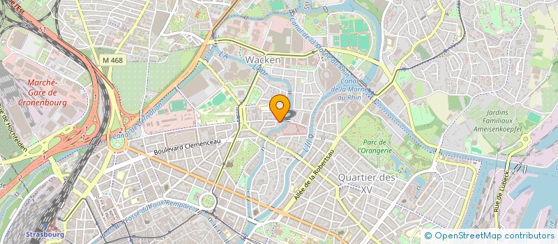localisation de l'entreprise TIMEO à STRASBOURG