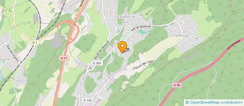 localisation de l'entreprise TIMEOFF à CHATILLON-LE-DUC