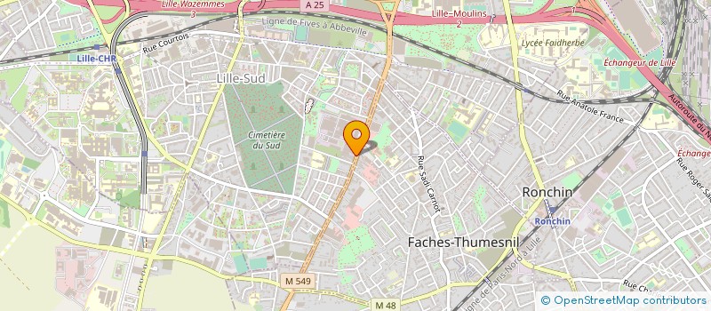 localisation de l'entreprise TIMEPRO à LILLE