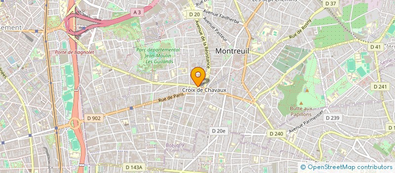 localisation de l'entreprise TIMES à MONTREUIL