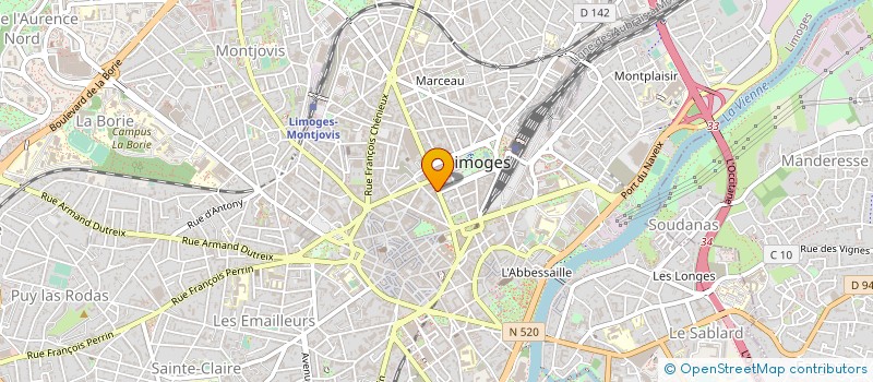 localisation de l'entreprise TIMES à LIMOGES
