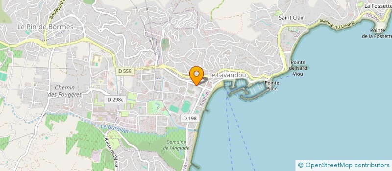 localisation de l'entreprise TIMLOW à LE LAVANDOU