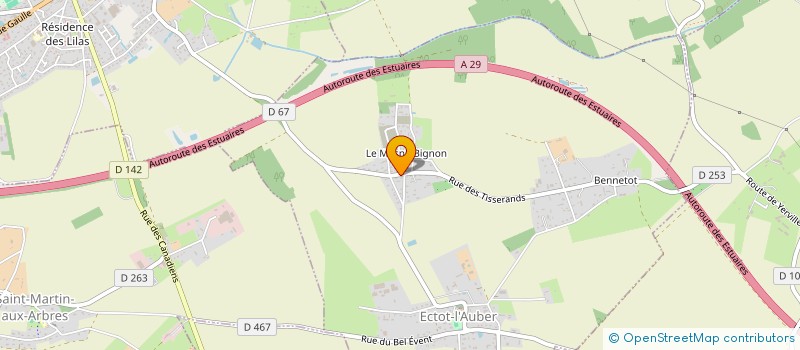 localisation de l'entreprise TIMNO  ECTOT-L'AUBER