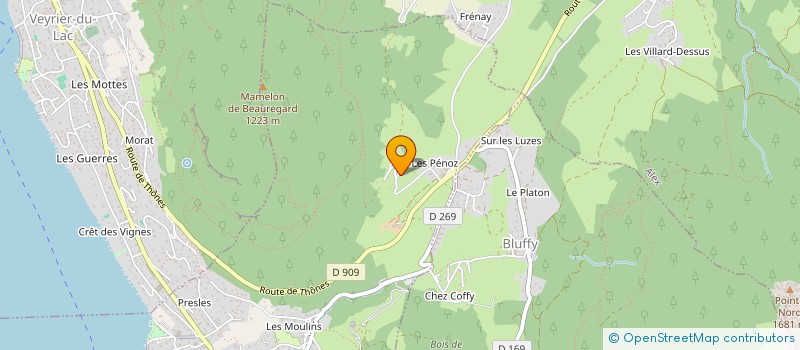 localisation de l'entreprise TIMONAL  MENTHON-SAINT-BERNARD