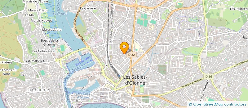 localisation de l'entreprise TIMOTHEE POIRET à L'ILE-D'OLONNE