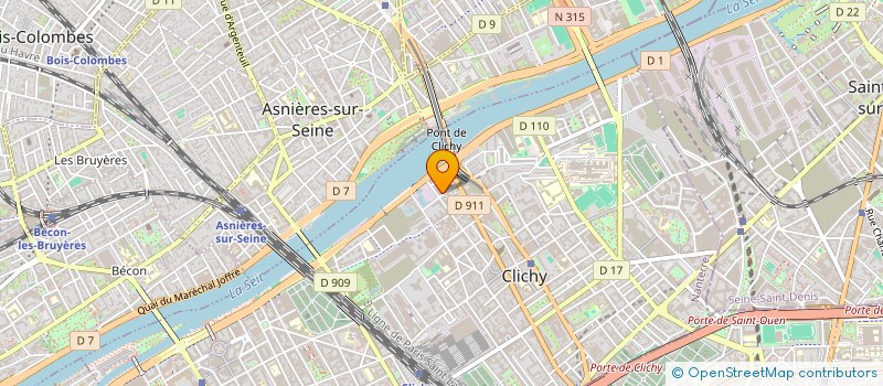 localisation de l'entreprise TINA à CLICHY