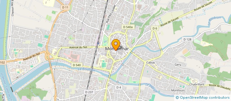 localisation de l'entreprise TINA à MONTELIMAR