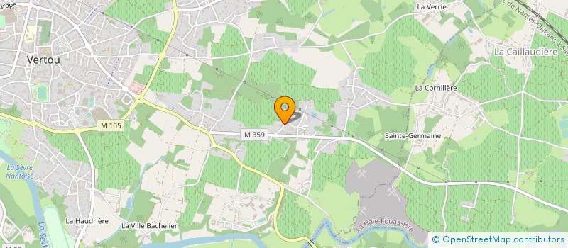localisation de l'entreprise TINA à VERTOU