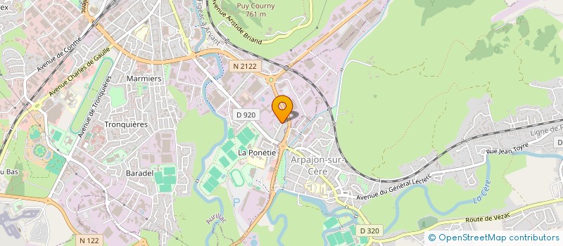 localisation de l'entreprise TINA à AURILLAC