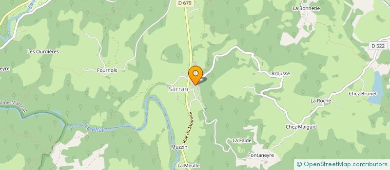 localisation de l'entreprise TINA à ANTIGNAC
