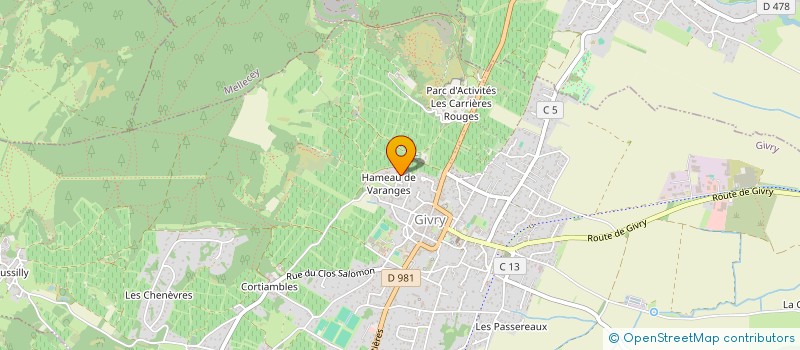 localisation de l'entreprise TINA  GIVRY