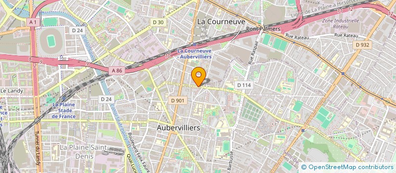 localisation de l'entreprise TINA ALIMENTATION à LA COURNEUVE