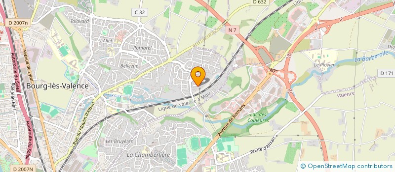 localisation de l'entreprise TINA-IMMO  BOURG-LES-VALENCE