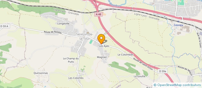 localisation de l'entreprise TINAE  SEREZIN-DE-LA-TOUR