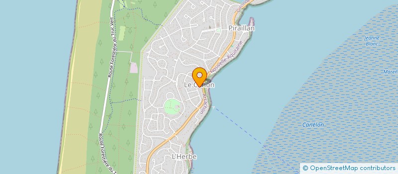 localisation de l'entreprise TINAGO  LEGE-CAP-FERRET